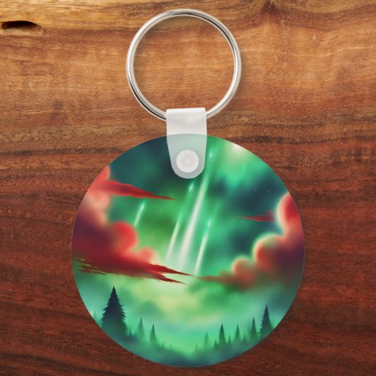 groene lucht sleutelhanger (Achterkant)