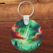 groene lucht sleutelhanger (Voorkant)