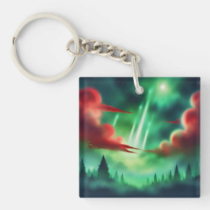 groene lucht sleutelhanger