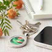 groene lucht sleutelhanger (Zijkant)