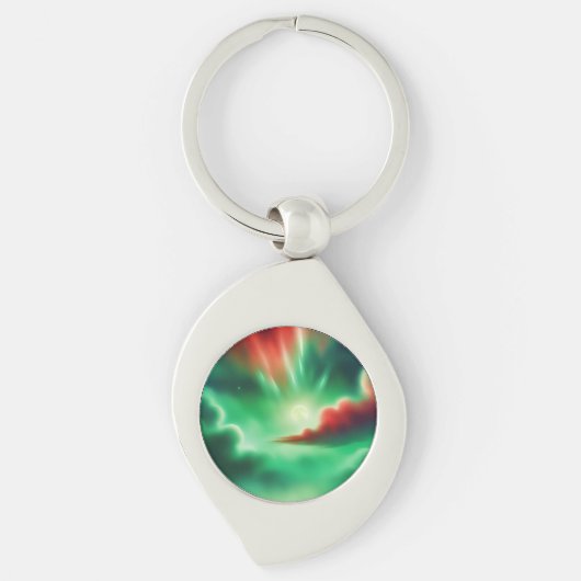 groene lucht sleutelhanger (Voorkant)