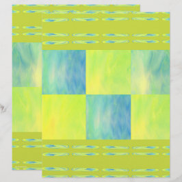 Groene lucht tegels scrapbookpapier 2-zijdige pagi