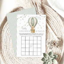 Groene Luchtballon Teddy Baby Boy Douche Spel Bing