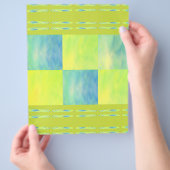 Groene luchten tegels bulk scrapbookpapier pagina' flyer (Hand)