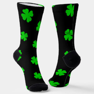 Groene Lucky Clover Crew Sokken