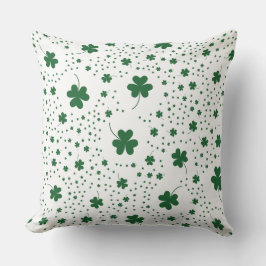 Groene Lucky Clover esthetische kussen