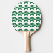 Groene Lucky Clover St. Patrick Day Tafeltennisbatje (Voorkant)