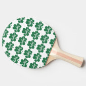 Groene Lucky Clover St. Patrick Day Tafeltennisbatje (Zijkant)