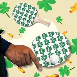 Groene Lucky Clover St. Patrick Day Tafeltennisbatje