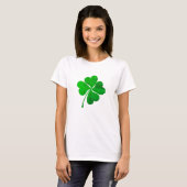  groene Lucky Clover St. Patrick's Day T-shirt (Voorkant volledig)