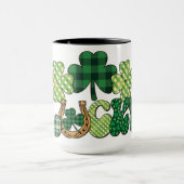 Groene Lucky St Patricks Dag Mok (Midden)