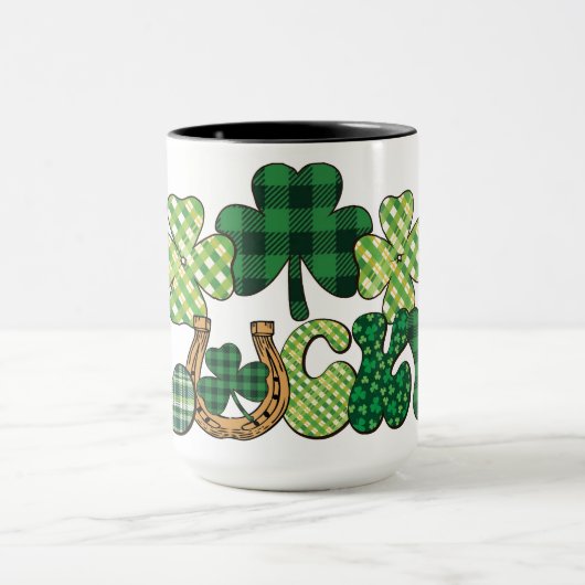 Groene Lucky St Patricks Dag Mok (Midden)