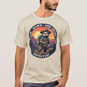 Groene luiaard vertragen en genieten van het avont t-shirt
