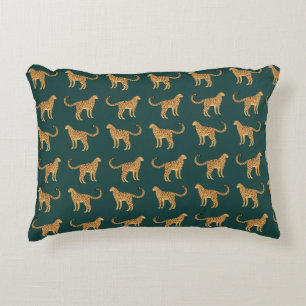 groene luipaard accent kussen