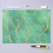 Groene Luipaard Agate | Glam Abstract Jungle Tissuepapier (Craft)