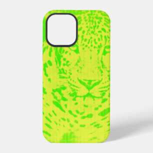 Groene Luipaard Portret Vintage iPhone Hoes 12 Pro Hoesje