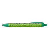 Groene Luipaardprint Zwarte Inkt Pen (Bovenkant)