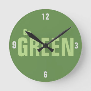groene lumbale kussen ronde klok