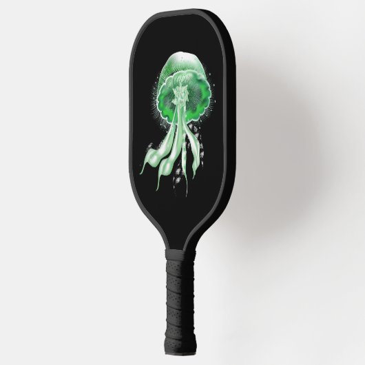 Groene Luminescent Jellyfish Pickleball Paddle (Links)