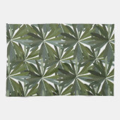 Groene lupine bladeren theedoek (Horizontaal)