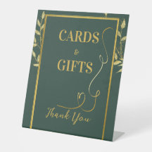 Groene Luxe Acryl Pedestal Teken voor Bruiloft of