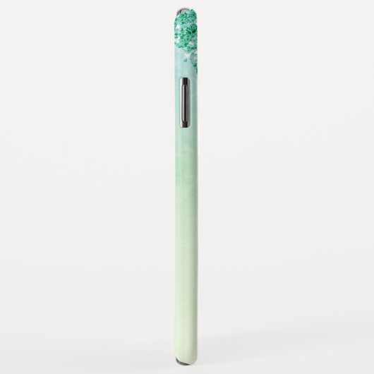 Groene Luxe Bling Sparkle Glitter Monogram Case-Mate iPhone Case (Achterkant/rechts)