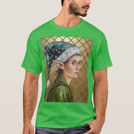 Groene Luxe Elf Kerst T-shirt