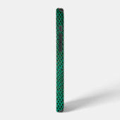 Groene Luxe Slangenhuid Close-up iPhone Hoesje (Linkerkant)