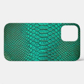 Groene Luxe Snake Skin Closeup Case-Mate iPhone Case (Achterkant (horizontaal))