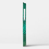 Groene Luxe Snake Skin Closeup Case-Mate iPhone Case (Achterkant / Links)