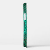 Groene Luxe Snake Skin Closeup Case-Mate iPhone Case (Achterkant / Rechts)