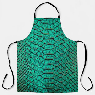 Groene Luxe Snake Skin Closeup Schort