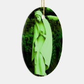 Groene Maagd Maria Beeldje Ornament (Rechts)