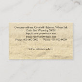 Groene maaidorser visitekaartje (Achterkant)