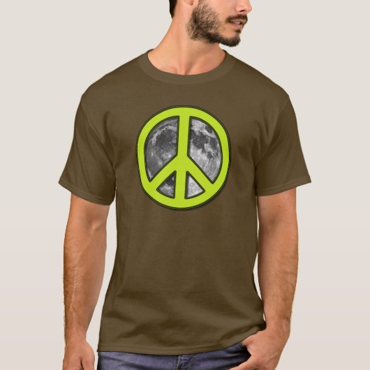 Groene Maan Vredesbord - T-shirt (Voorkant)