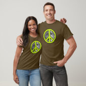 Groene Maan Vredesbord - T-shirt (Unisex)