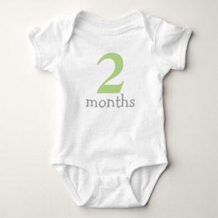 Groene maandelijkse Baby Romper