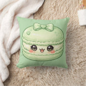 Groene Macaron Zoete Kawaii Kussenhoes Kussen (Deken)