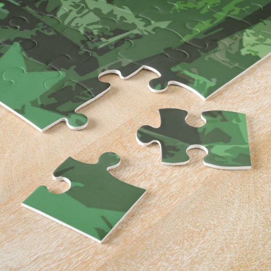 Groene Macaw Costa Rica Design Jigzaag Puzzle Legpuzzel (Zijkant)