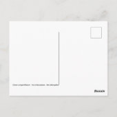 Groene Macaw op baard Briefkaart (Achterkant)