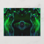 Groene machine briefkaart (Voorkant)