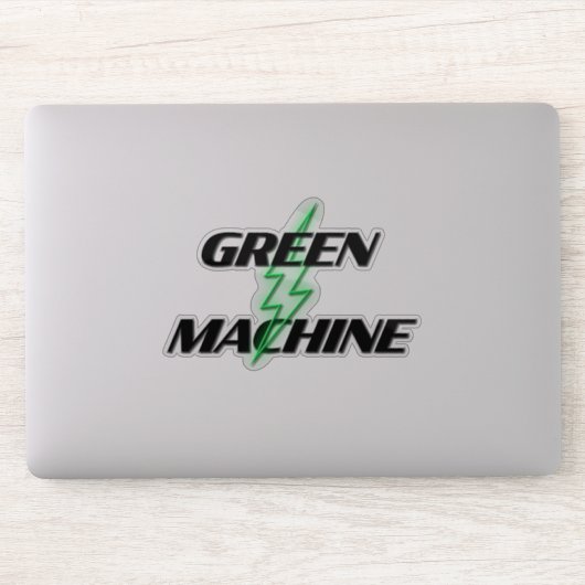 Groene Machine Elektrische Voertuigeigenaar Sticker (Computer)