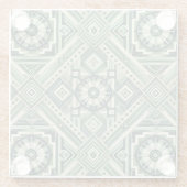 Groene machine glazen onderzetter (Achterkant)