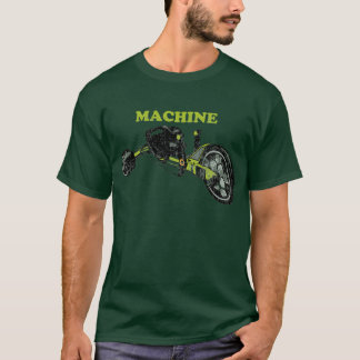 Groene machine grafisch T-shirt