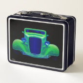 Groene Machine - Metalen Lunchbox (Achterkant)