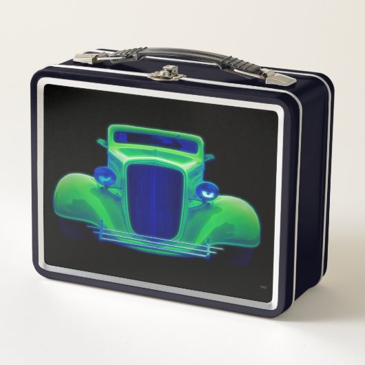 Groene Machine - Metalen Lunchbox (Voorkant)