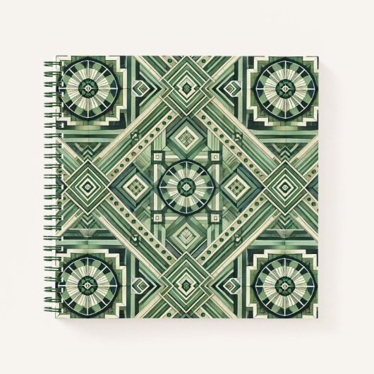 Groene machine notitieboek (Voorkant)