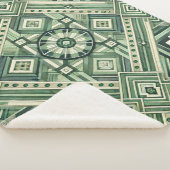 Groene machine sherpa deken (3/4)