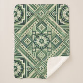 Groene machine sherpa deken (Voorkant)