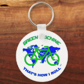 Groene machine sleutelhanger (Voorkant)